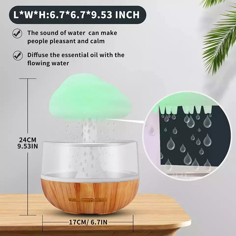 Rain Cloud Aroma Humidifier Raining Humidifier Water Drop Humidifier