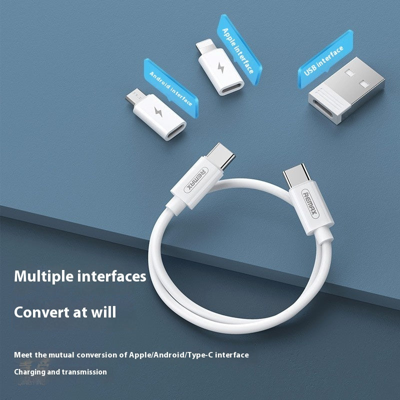 Short Conversion Universal Four-in-one Mobile Phone Bracket Multi-head 60 Fast Charging Cable