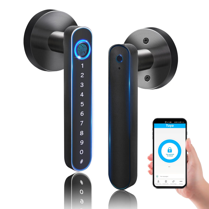 Keyless Entry Smart Door Lock with Fingerprint Recognition and Tuya App Control