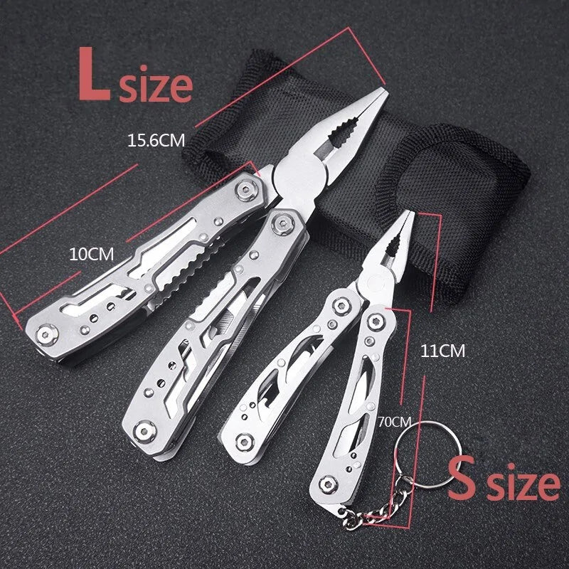 Stainless Steel Multi-Tool Pocket Knife Pliers