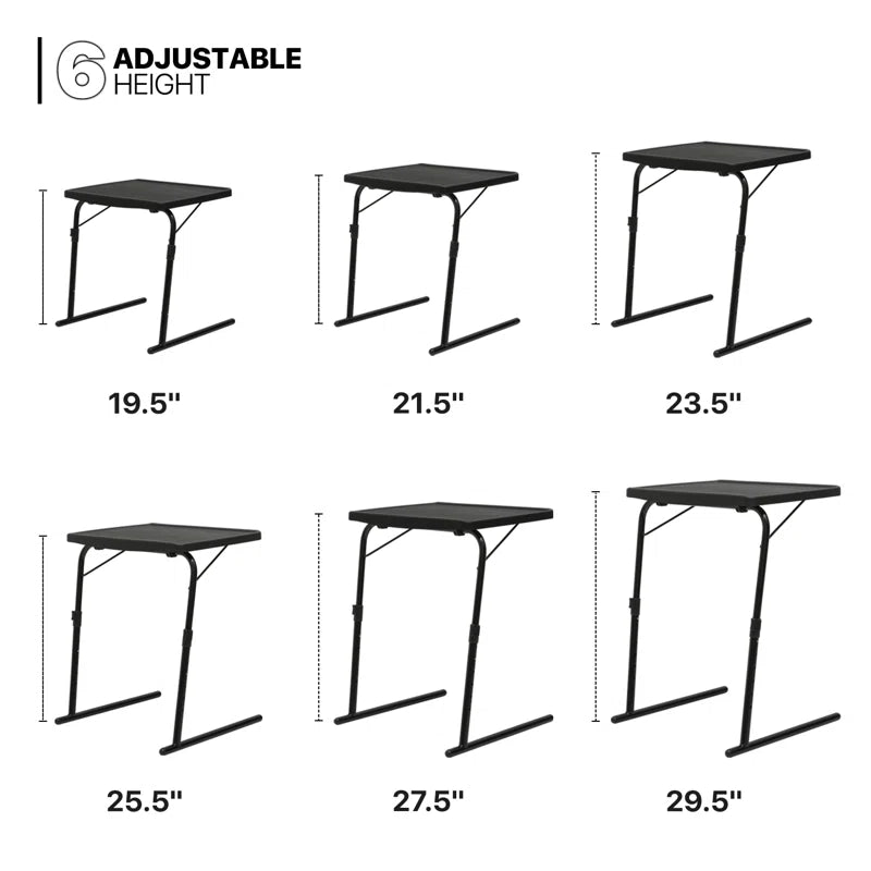 Foldable Tiltable Sturdy Computer Desk Personal Laptop Tray Activity Bedside Table