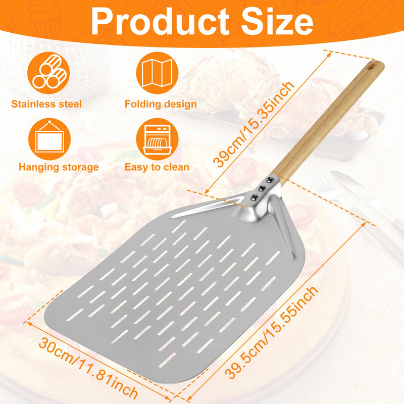 Sliding Pizza Peel Shovel Storage Board Non-Stick Pizza Spatula Food-Grade PP Pizza Baking Kitchen Tool Rectangular Pizza Shovel