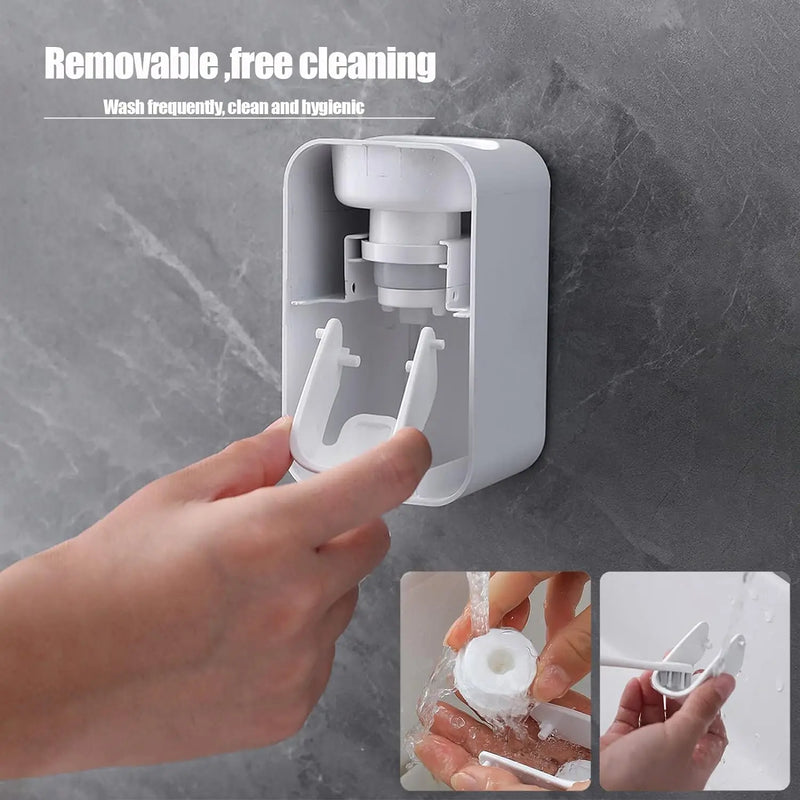 Toothpaste Dispenser Wall Mounted Automatic Toothpaste Squeezer Bathroom Accessories Toothpaste Holder Rack