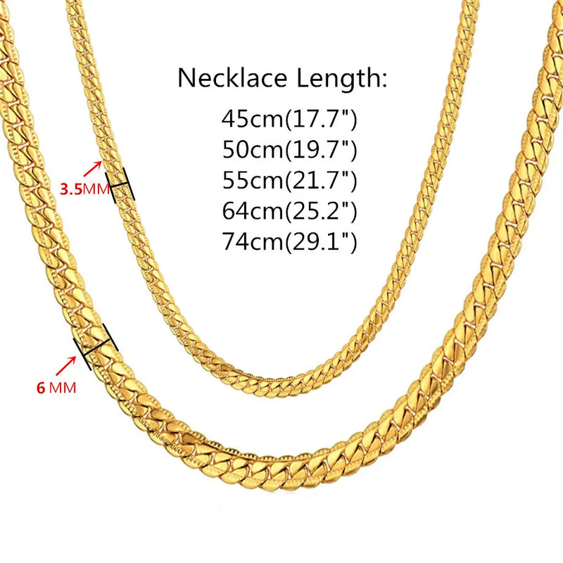 Men'S Hip Hop Silver Color Male 316L Stainless Steel Snake Chain Necklace for Men, Wholesale 7MM Womens Chain Jewelry Collares